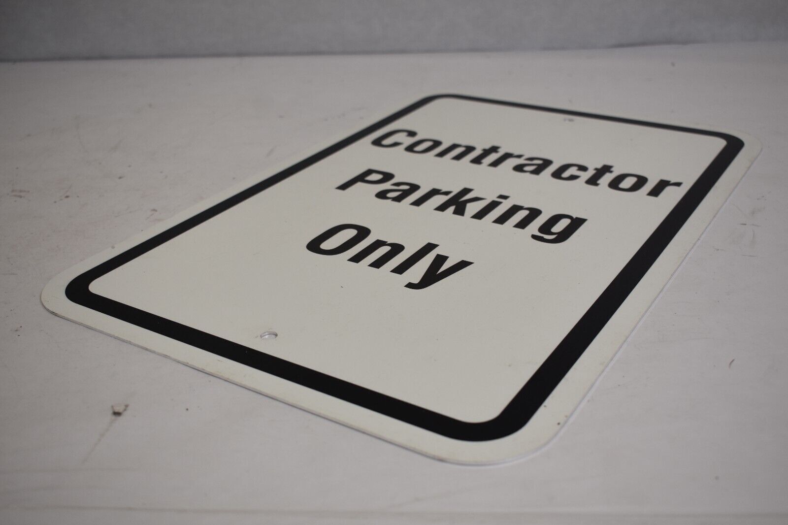 Contractor Parking Only Sign 12″ x 18″ Heavy Gauge Aluminum Lot of 6 Signs