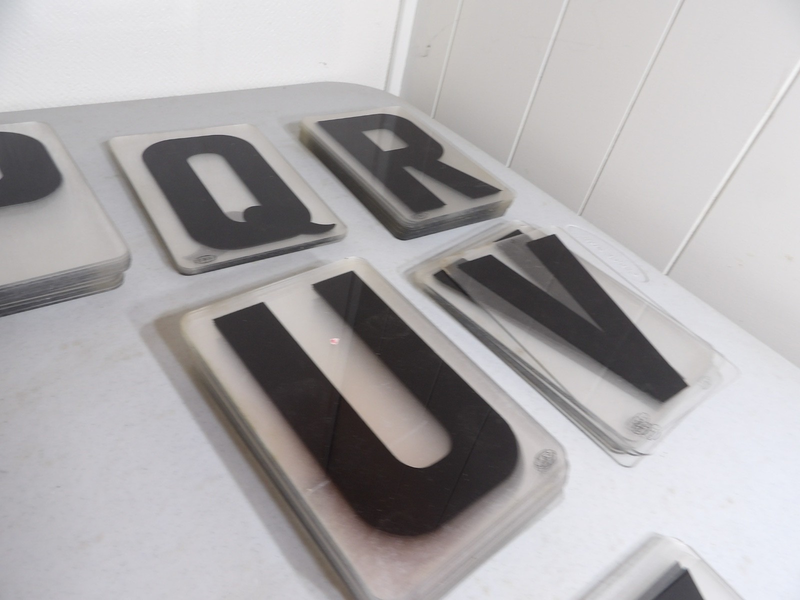 Large Lot of 6″ Tall Marquee Sign Hard Plastic Letters ( Cal Brand )