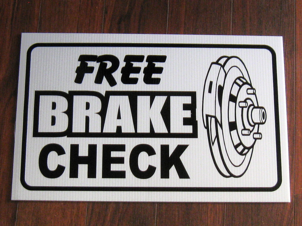 Auto Repair Shop Sign: Free Brake Check