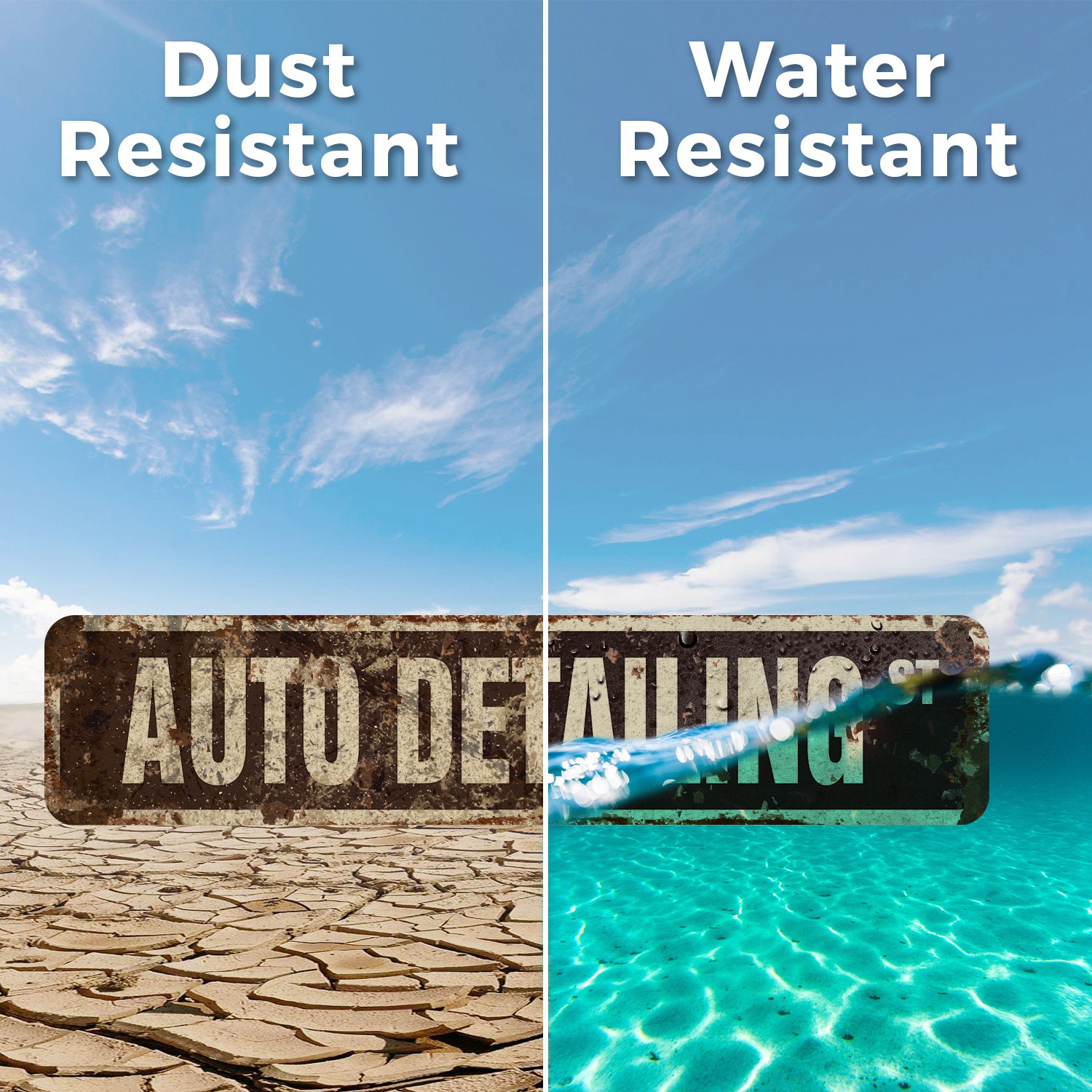 AUTO DETAILING Vintage Style Street Sign car dealership workshop detailing