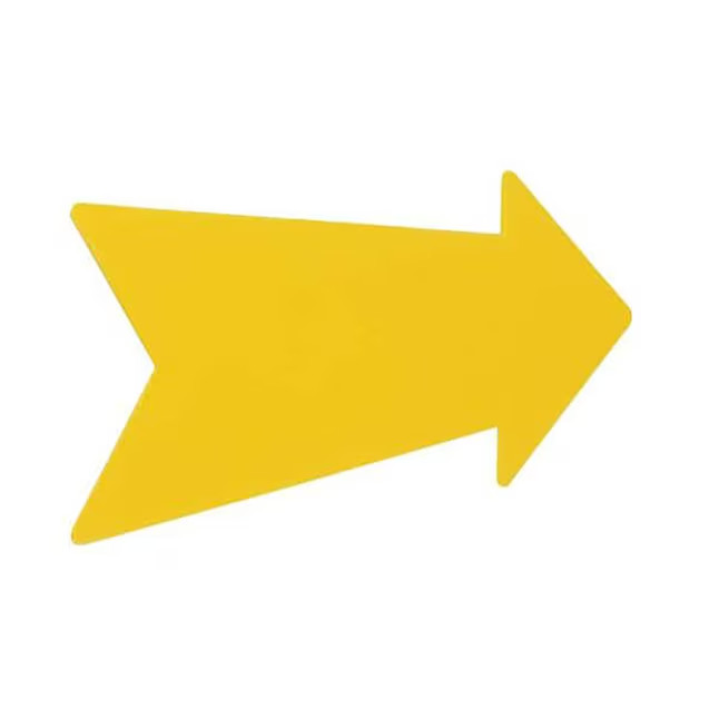 RELIABILT Direction Arrow 8-in x 23-in Plastic Information display Sign