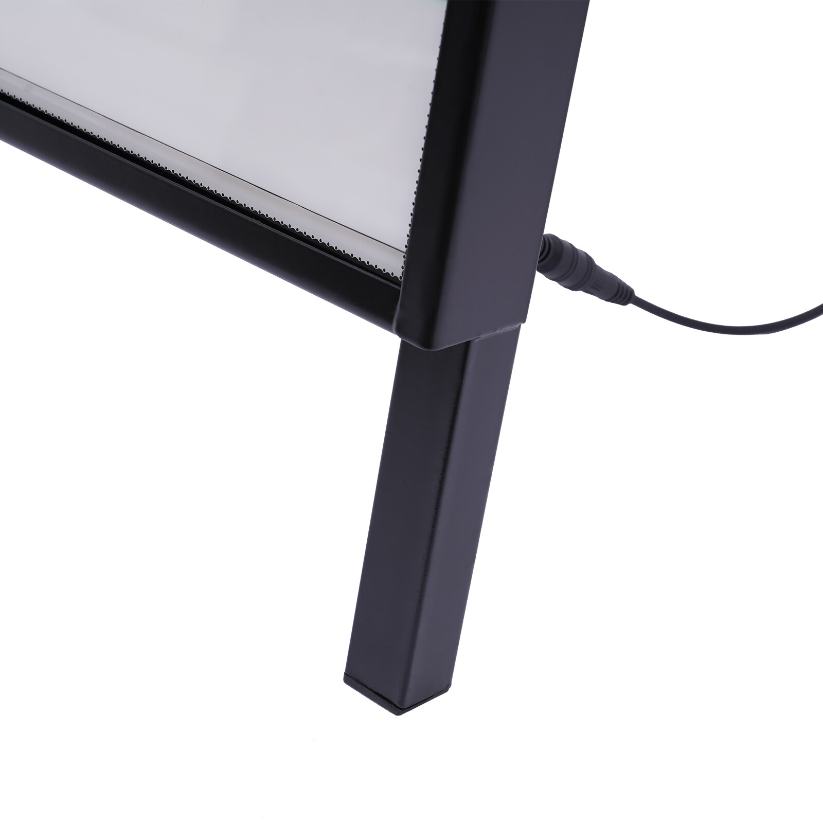 LED Movie Poster Frame Floor Standing 60 × 90 cm Light Guide Black