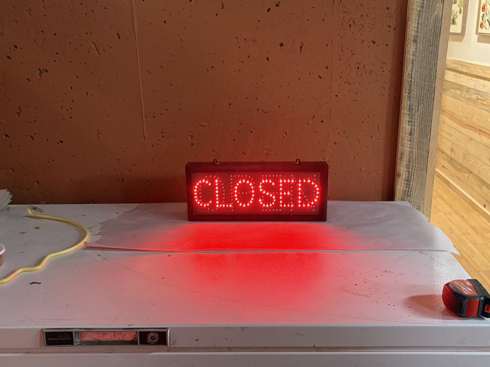 LED OPEN / CLOSED Sign Business Hanging Electric Lights Green Red Energy Saving