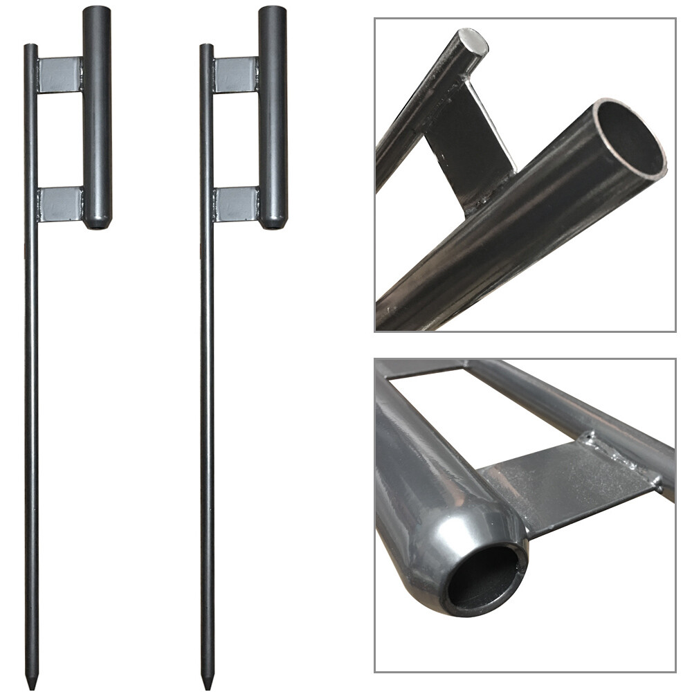 2 Pack – GROUND SPIKES for Windless Swooper Feather Flag Pole Mount
