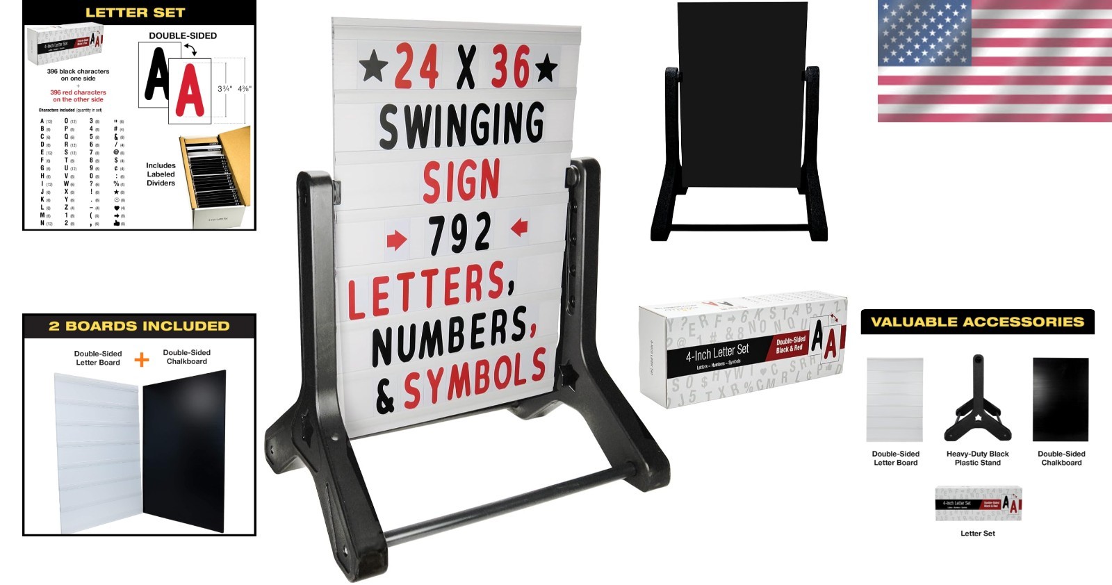 Changeable Message Board Kit – 24×36 Inches