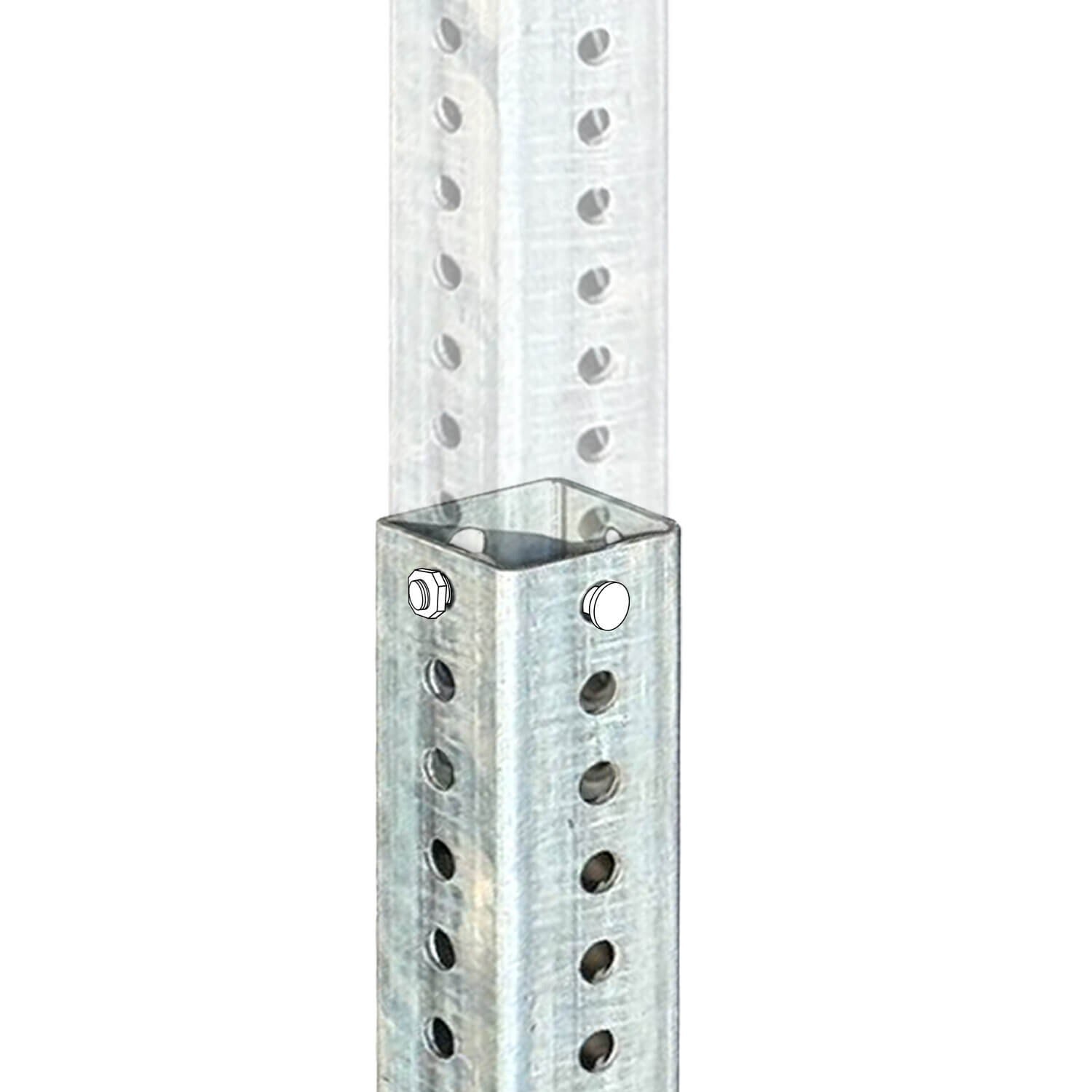 Sandbaggy 3 ft Breakaway Square Sign Post Base (Hot Dipped Galvanized)