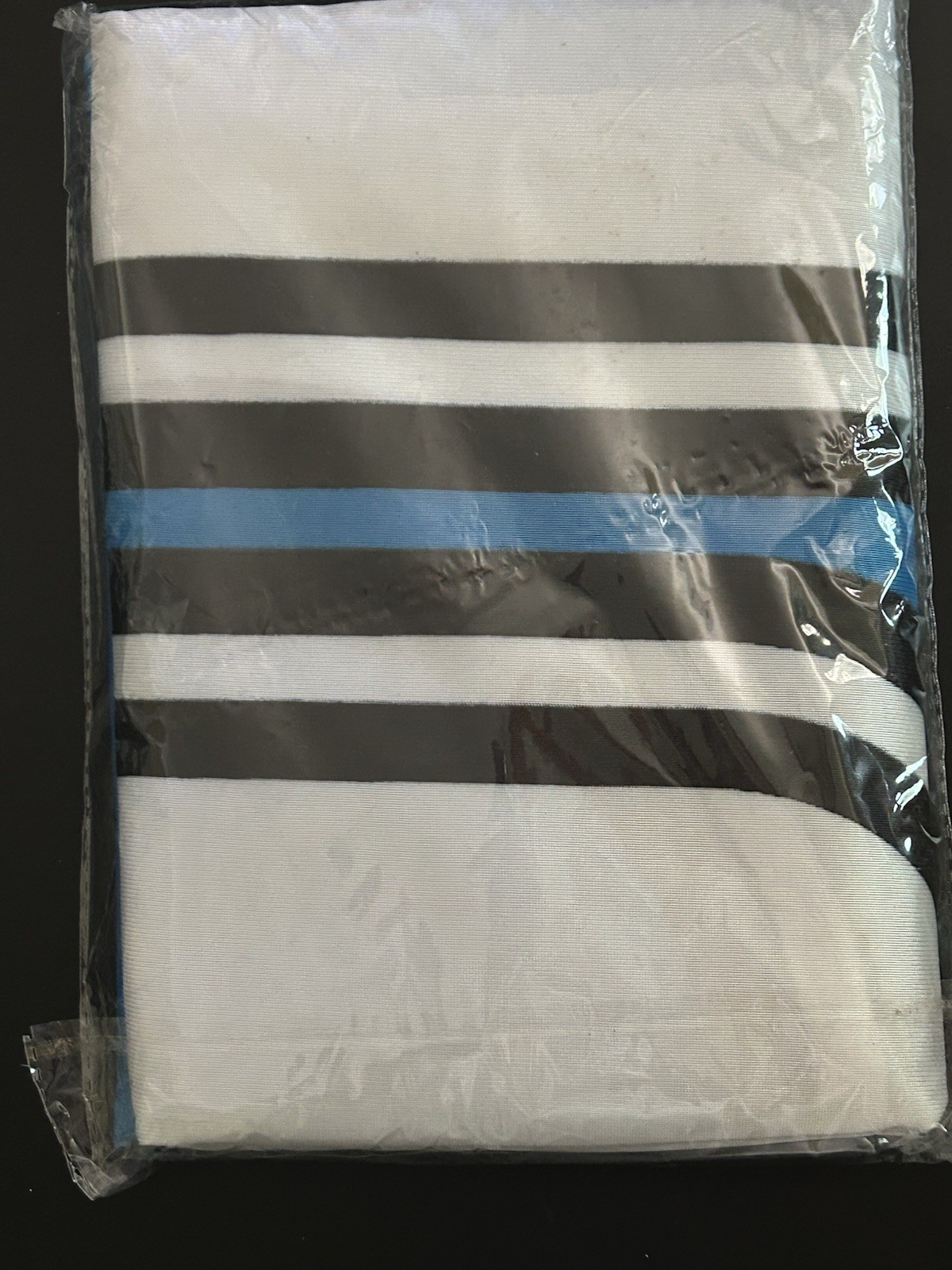 Open – Windless Swooper Feather Flag Banner Sign 3 x 11.5 Blue White Letters New
