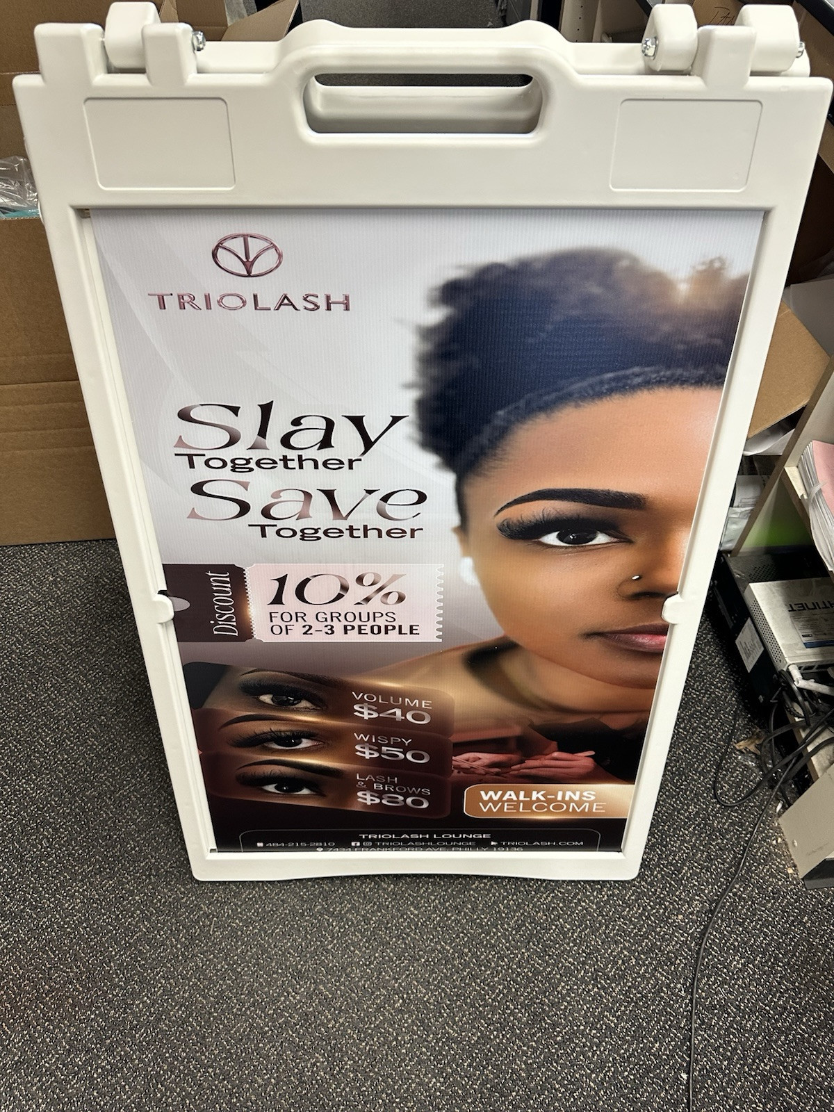 Iowa 24×36 Aframe Sidewalk Sign Sandwich Board Deluxe Signicade Quality