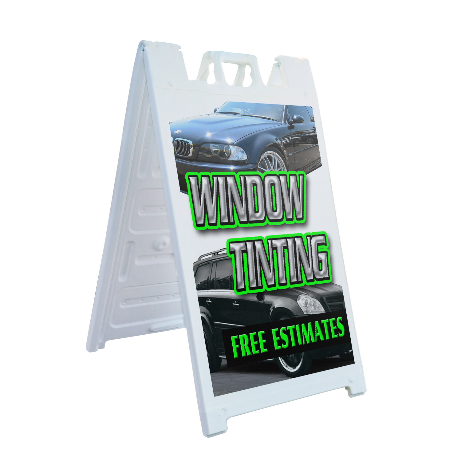 A-frame Sidewalk Window Tinting Free Estimates 24″ x 36″ Double Sided A-Frame Si