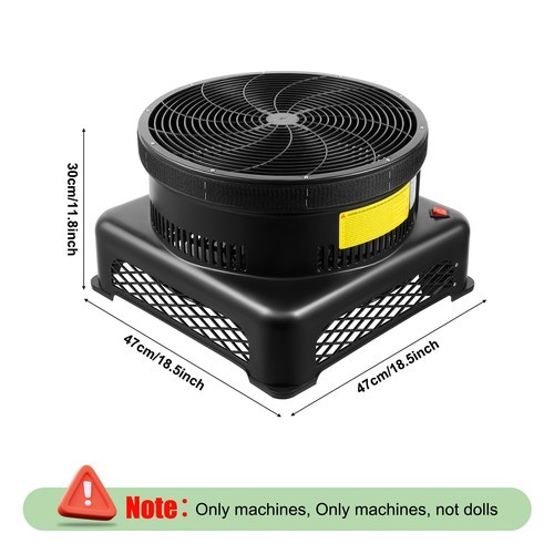 750W 17.7″ Air Blower Fan for Inflatable Wind Dancer Tube Man Fly Guy Sky Puppet
