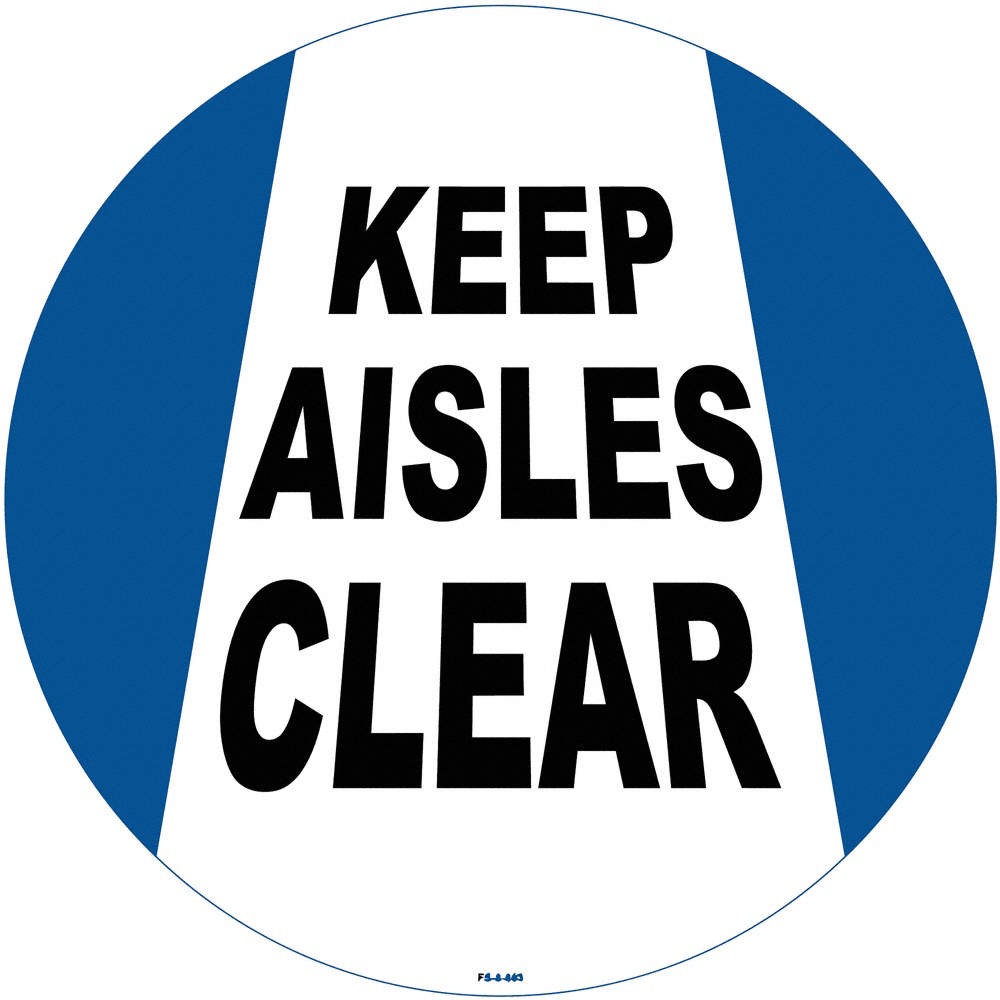 STRANCO INC FS-8-803 Anti-Slip Floor Sign,8in x 8in,Vinyl,PK2 484P64