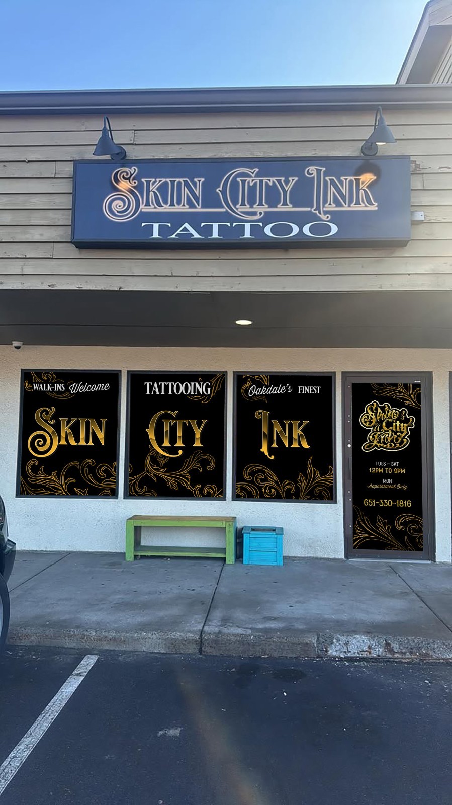 QUOTE: Custom Window Decals for Tattoo Shops / Perforated One Way Vision