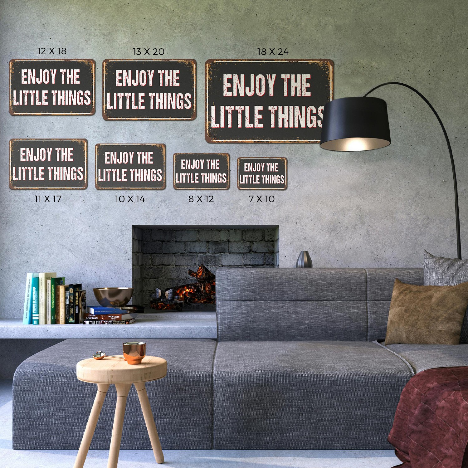 Enjoy The Little Things Street Sign Small Joys Big Days Perfect for Hallways