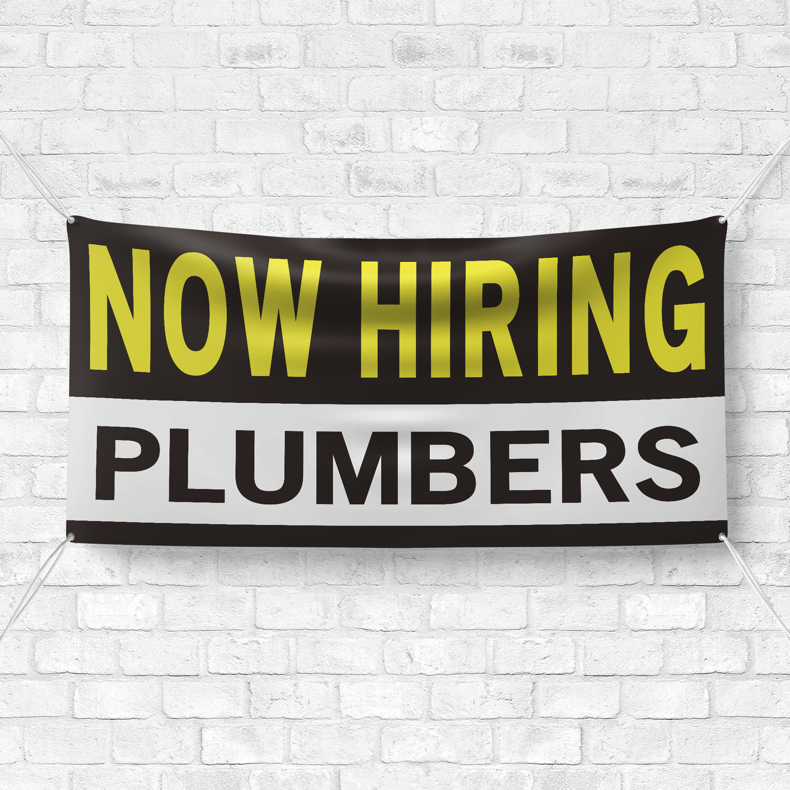 Now Hiring Plumbers 13 oz Heavy Duty Vinyl Banner Jobs Available Help Wanted