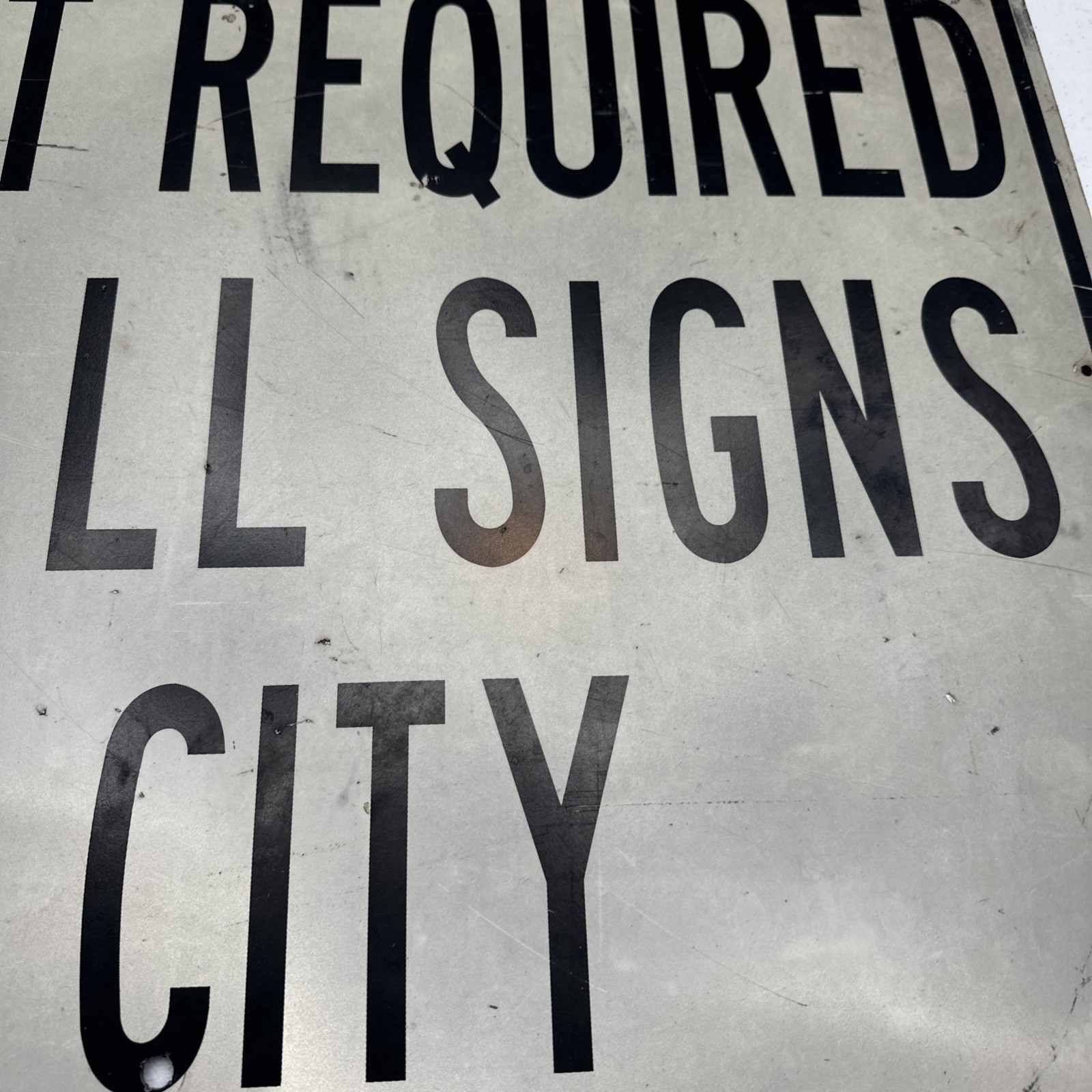 Permit Required For All Signs In City Aluminum Sign 24×30
