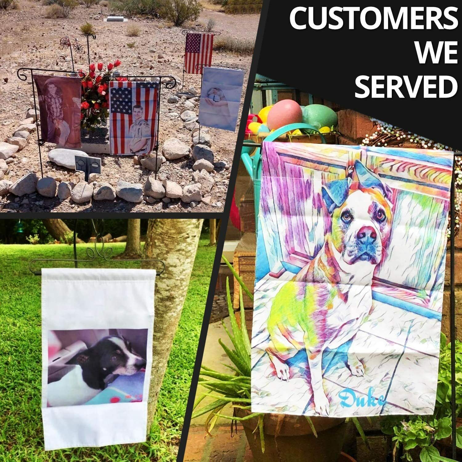 Anley Double Sided Custom Garden Flags Personalized House Flags Print Logo Image
