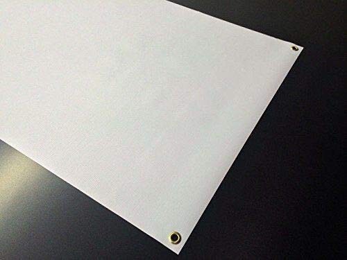 3×6′ {ft} Blank Vinyl Banner Sign, 13oz White with Grommets banner