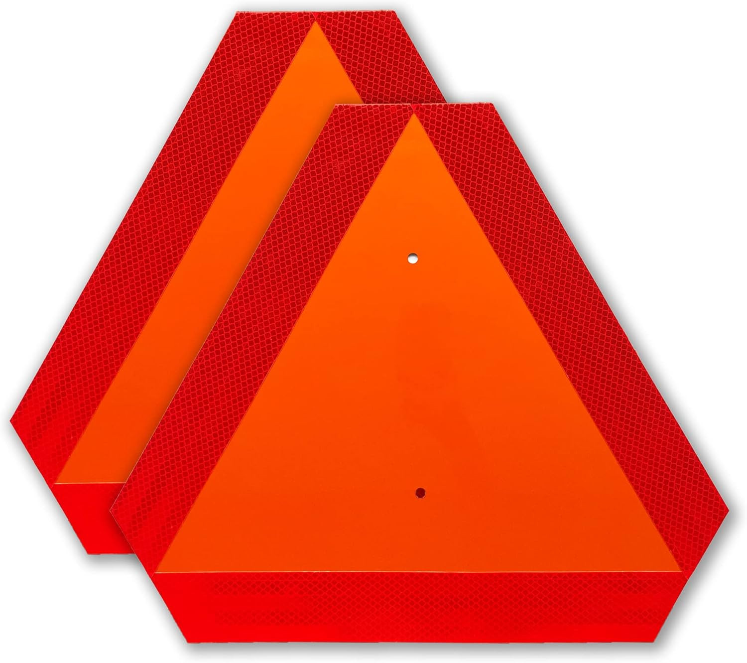 2 Pack Slow Moving Vehicle Triangle Sign Plastic Farm Triangle Safety Sign✨…