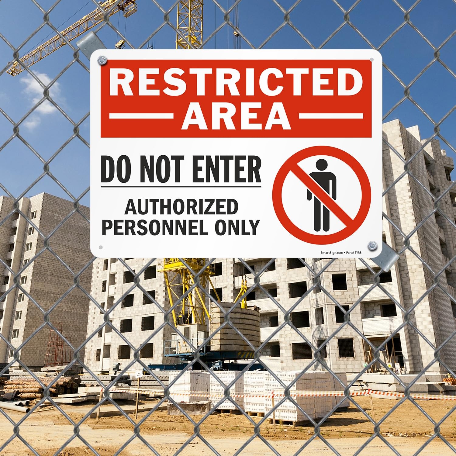 Smartsign 10 X 14 Inch Restricted Area – Do Not Enter Authorized Personnel Only