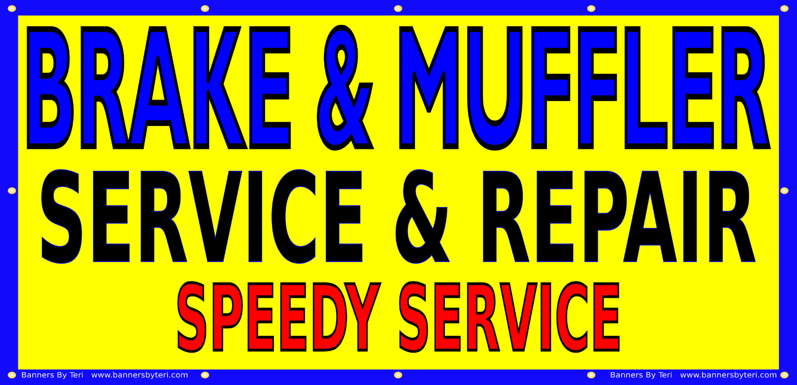 BRAKE & MUFFLER SERVICE – Vinyl Banner Signs – Fast Shipping – USA MADE -QUALITY