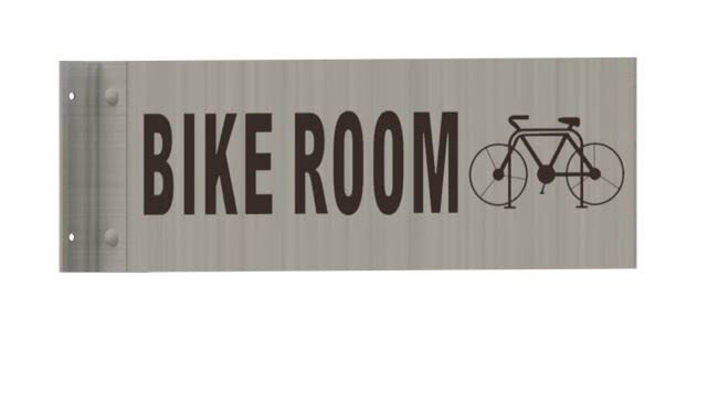 Bike Room -Two-Sided/Double Sided Projecting, Corridor-REF24-1027