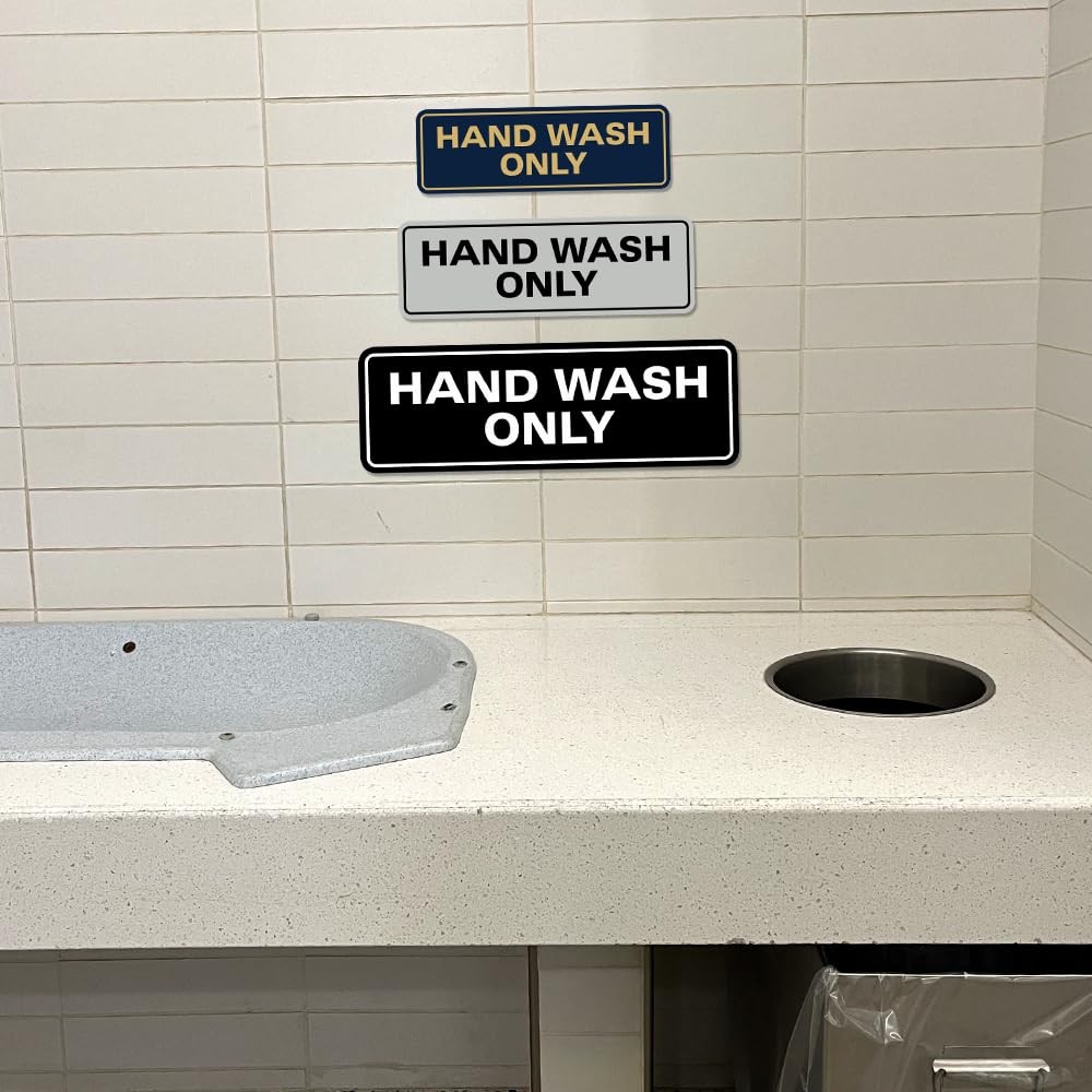 All Quality Standard Hand Wash Only Wall Or Door Sink – 10 Pack