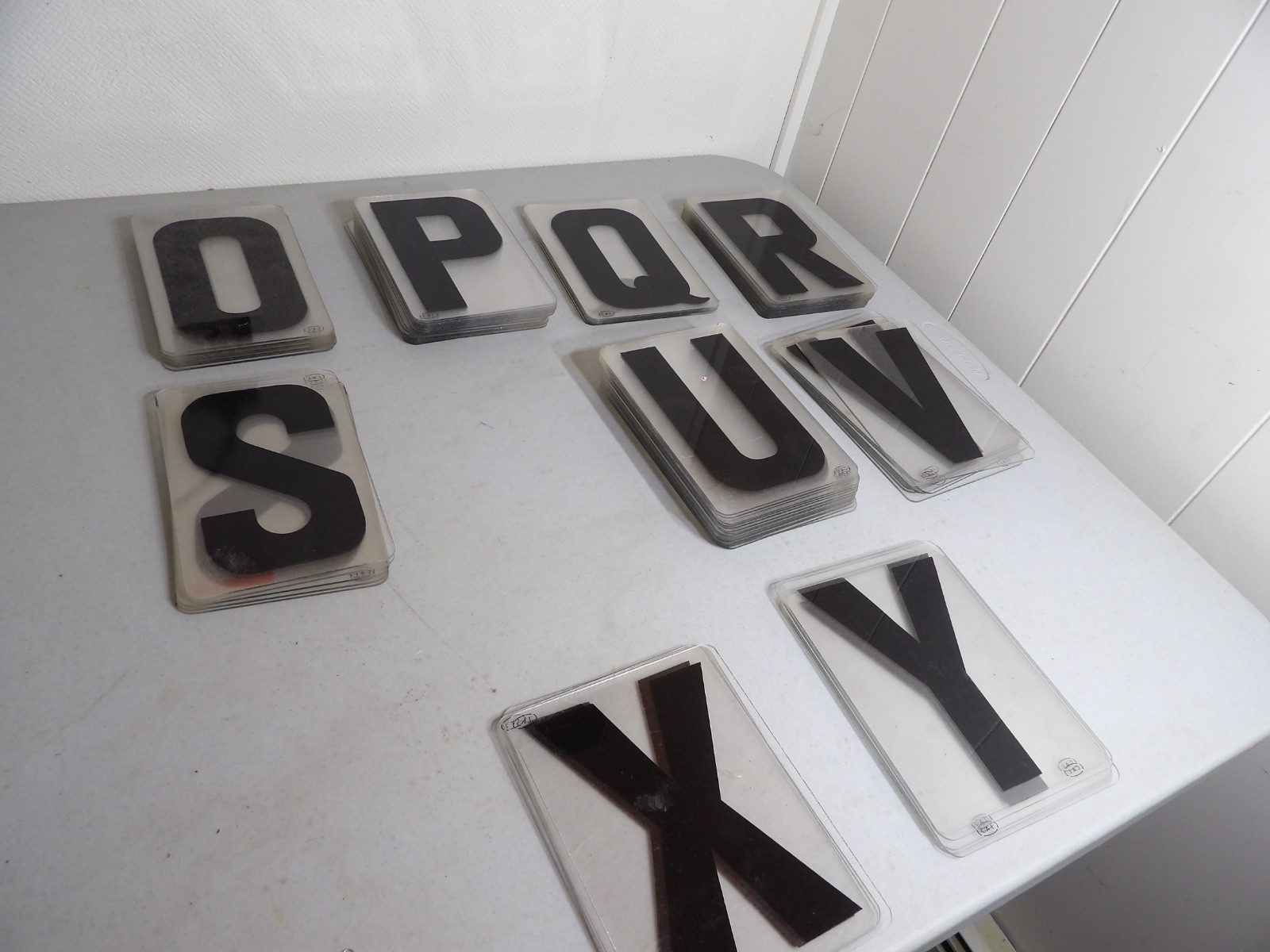 Large Lot of 6″ Tall Marquee Sign Hard Plastic Letters ( Cal Brand )