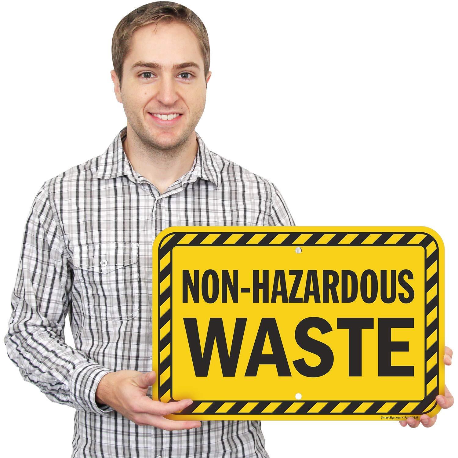 “Non-Hazardous Waste” Sign | 12″ x 18″ Aluminum