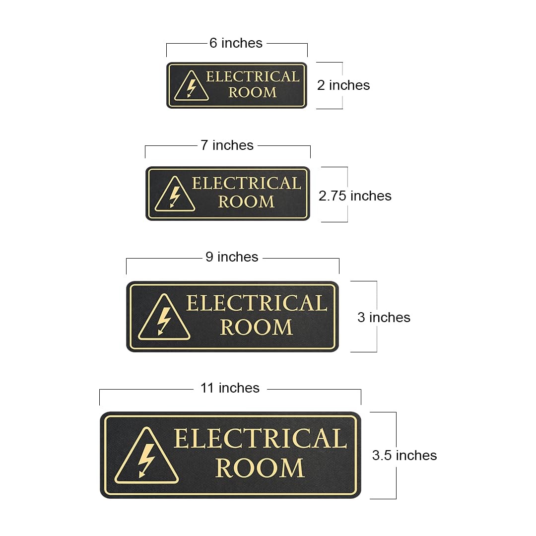Standard Plus Electrical Room Wall or Door Sign | Workplace Safety Signage