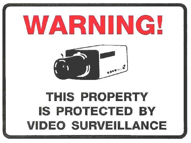 WHOLESALE STORE SECURITY VIDEO CAMERA WARNING STICKER LOT FOR HOME STORE WINDOWS