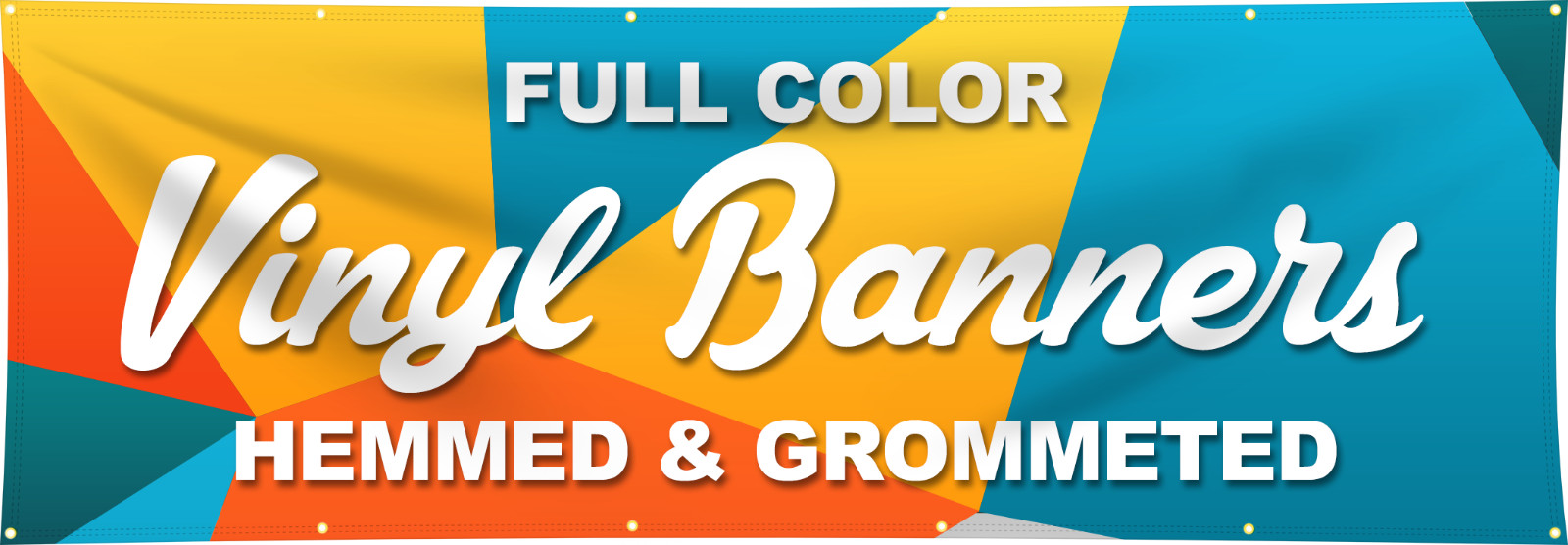4′ x 12′ Custom Vinyl Banner 13oz Full Color – FREE SHIPPING