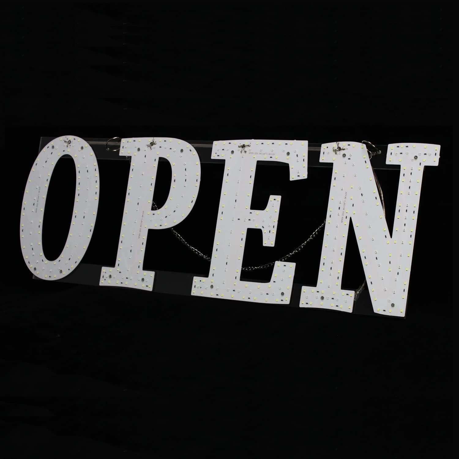 Ultra Bright 40″x14″ Large LED Open Sign for Business with Hanging Installation