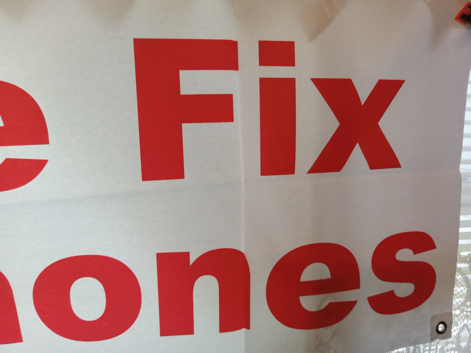“WE FIX IPHONES” Vinyl Banner Sign Bar Restaurant & Food 18″X48″