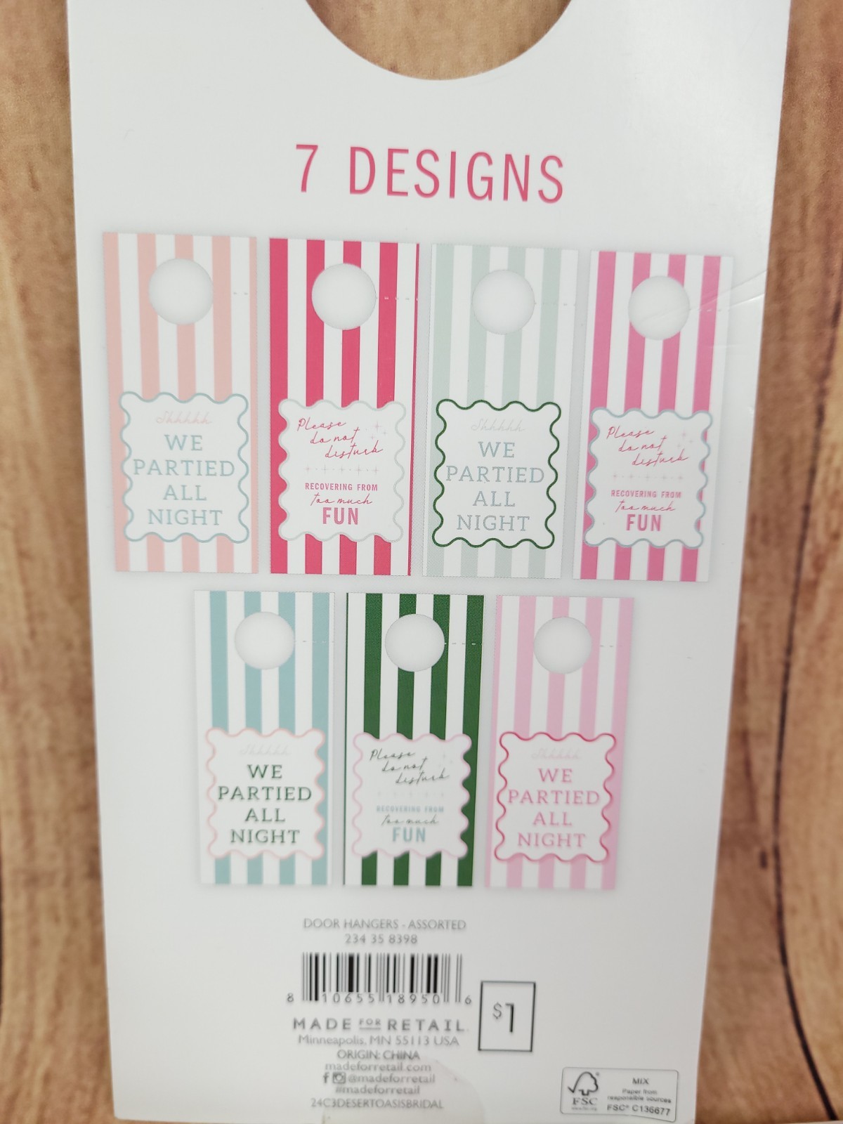 9 Pack Do Not Disturb Door Hanger Signs for Girls Trip 7 Count Each