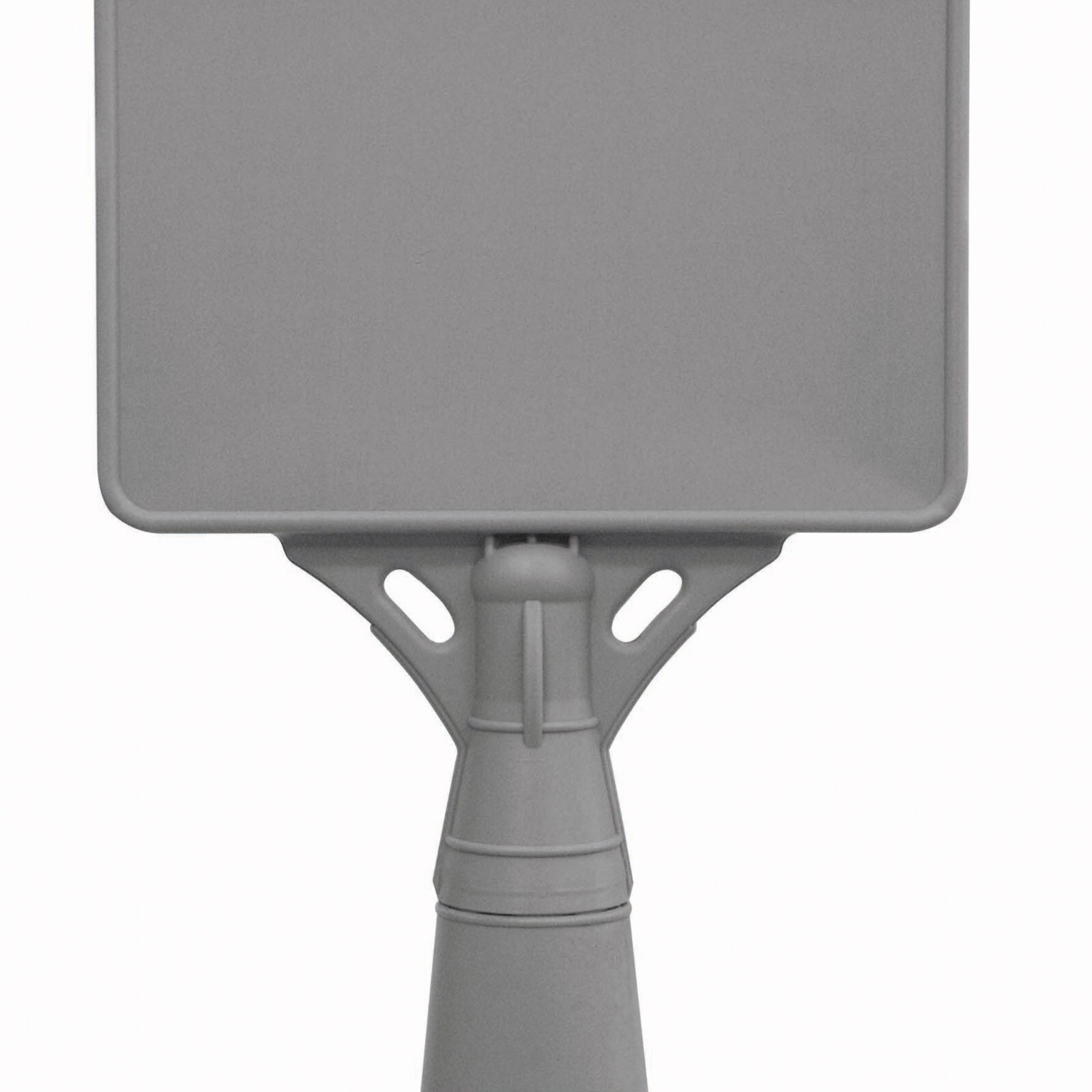 Free Standing Double Sided Gray Plastic Waterbase Pyramid Outdoor Sidewalk Sign