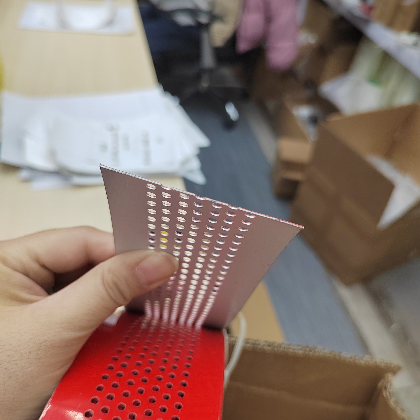 50M Aluminum Coil fr Channel Letters Perforated Aluminum Strips Punching w/ Hole