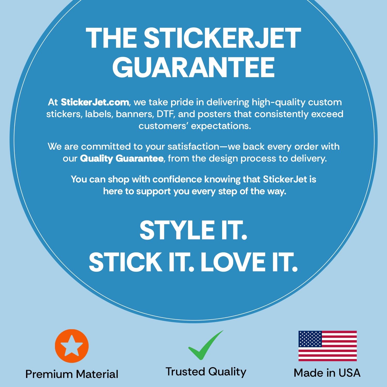 Stickerjet ANSI Style Safety Stickers 5-Pack Self-Adhesive Vinyl Signs