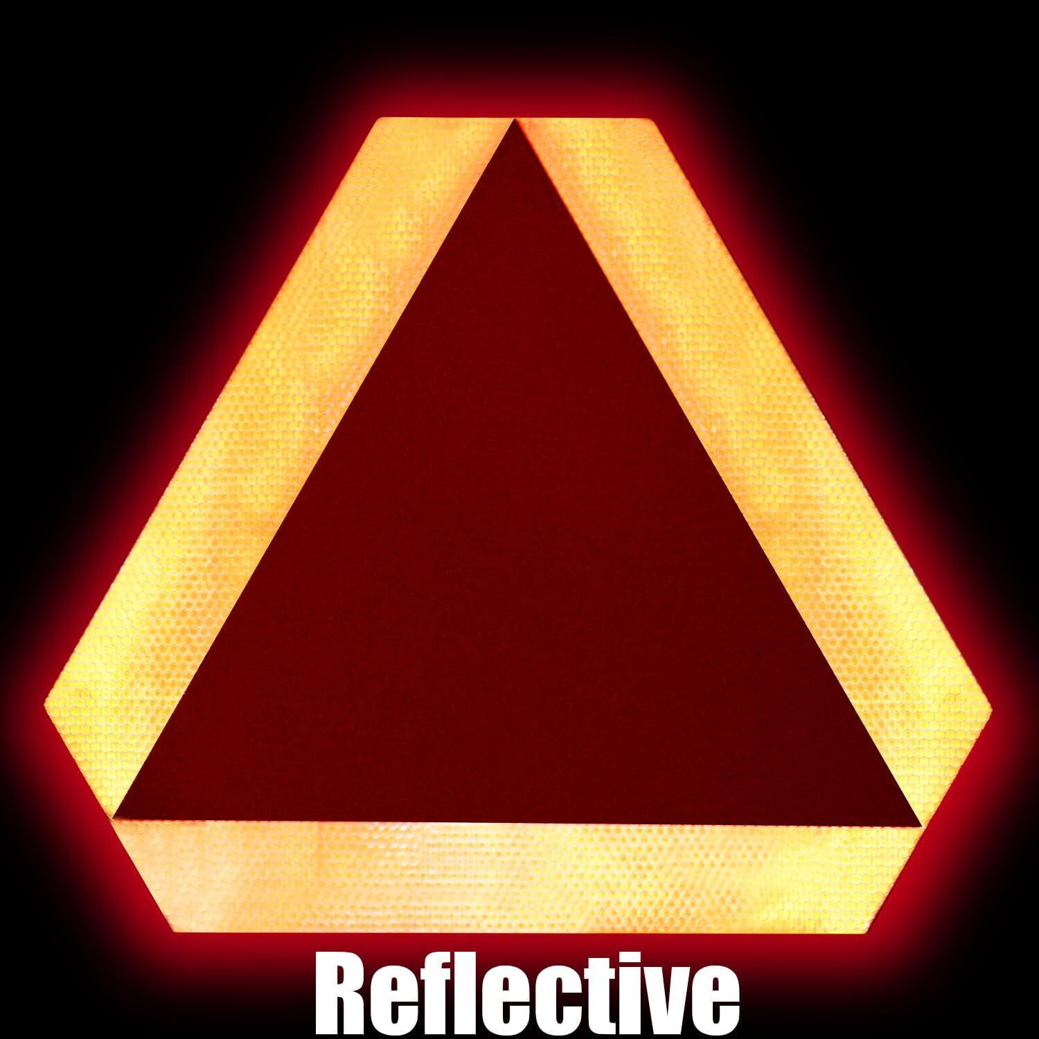Slow Moving Vehicle Sign Farm Triangle Safety Sign 9.6 x 8.3 Inches