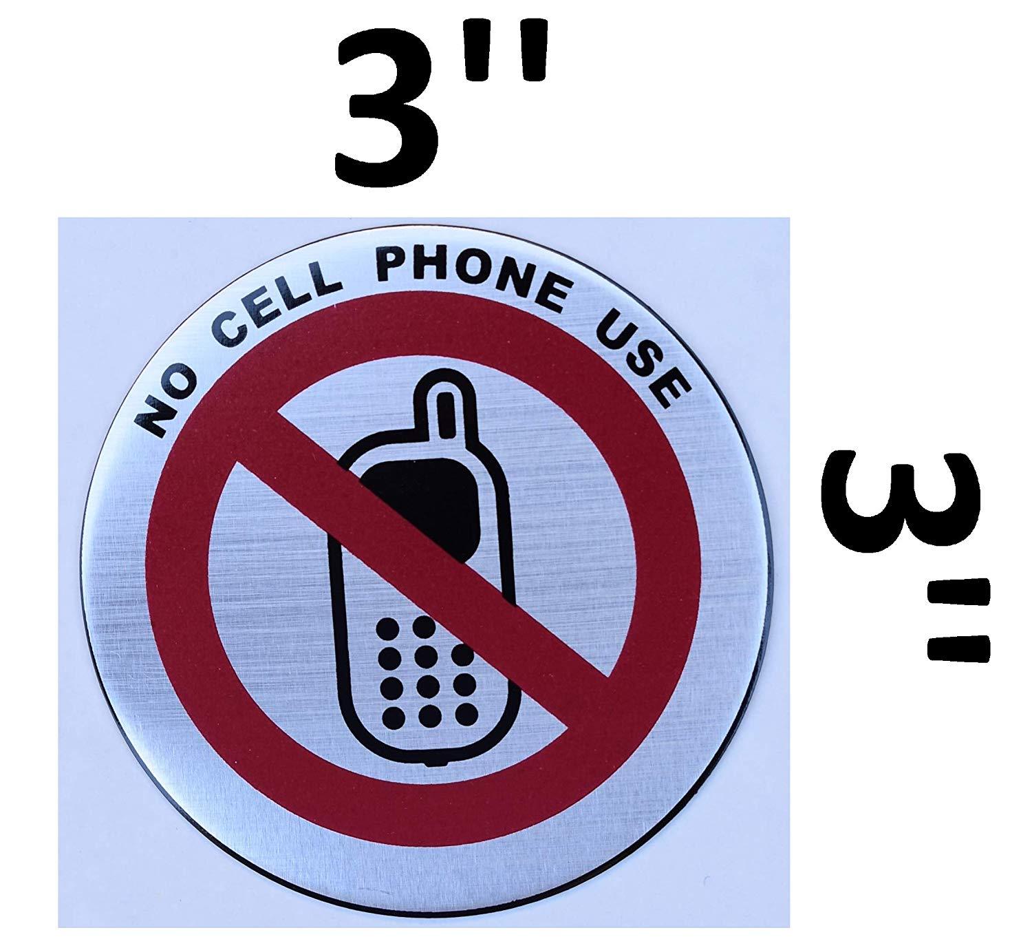 3 Pack – No Cell Phone Our Sticker Sign-REF24-1027