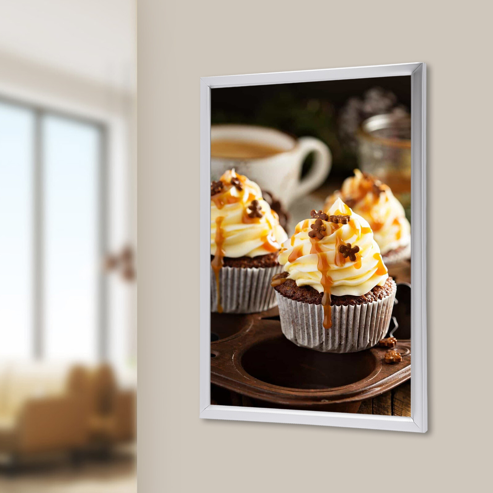 18×24″ LED Backlit Movie Poster Art Picture Frame Light Box Wall Mount