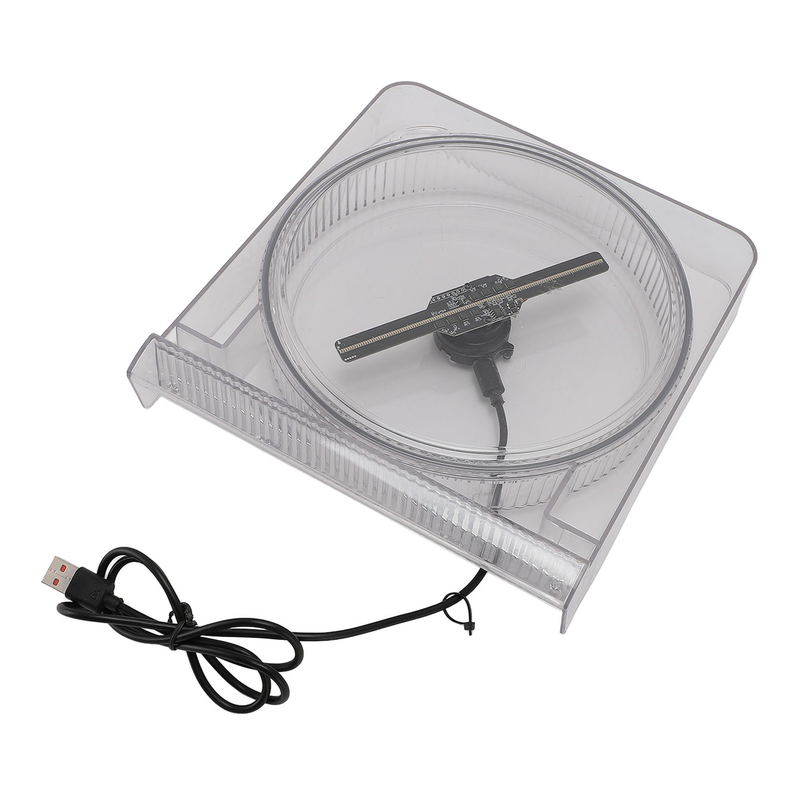 14cm 3D Hologram Fan With Cover Holographic Projector Advertising Display 1 CDUR