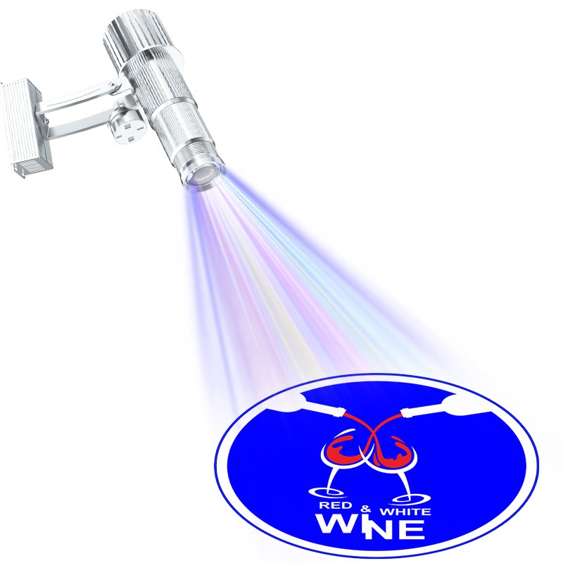 15W-50W Custom Battery Rechargeable Gobo Projector Indoor Store Logo Signs Lamp