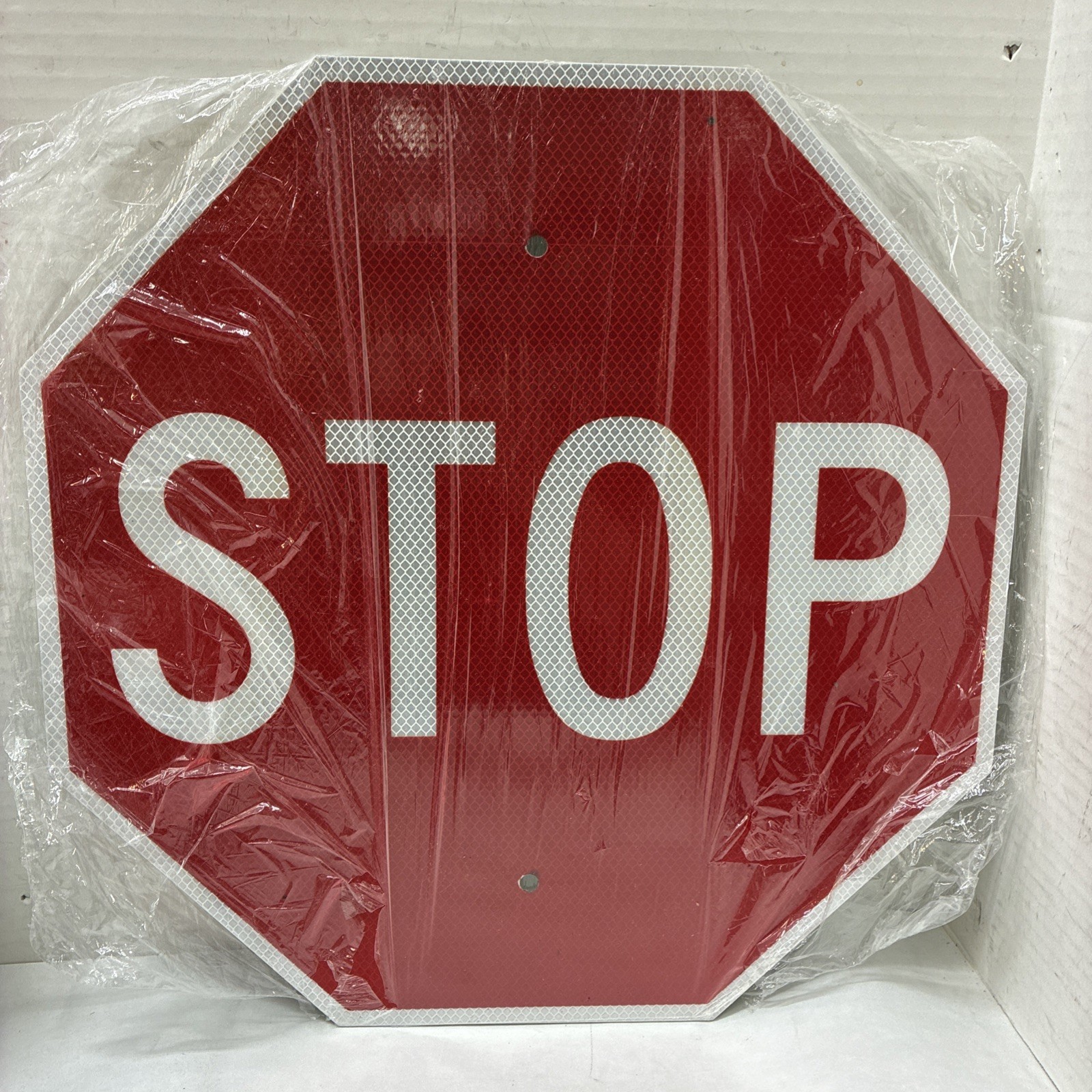Stop Traffic Sign,18″ x 18″ 6DUY9