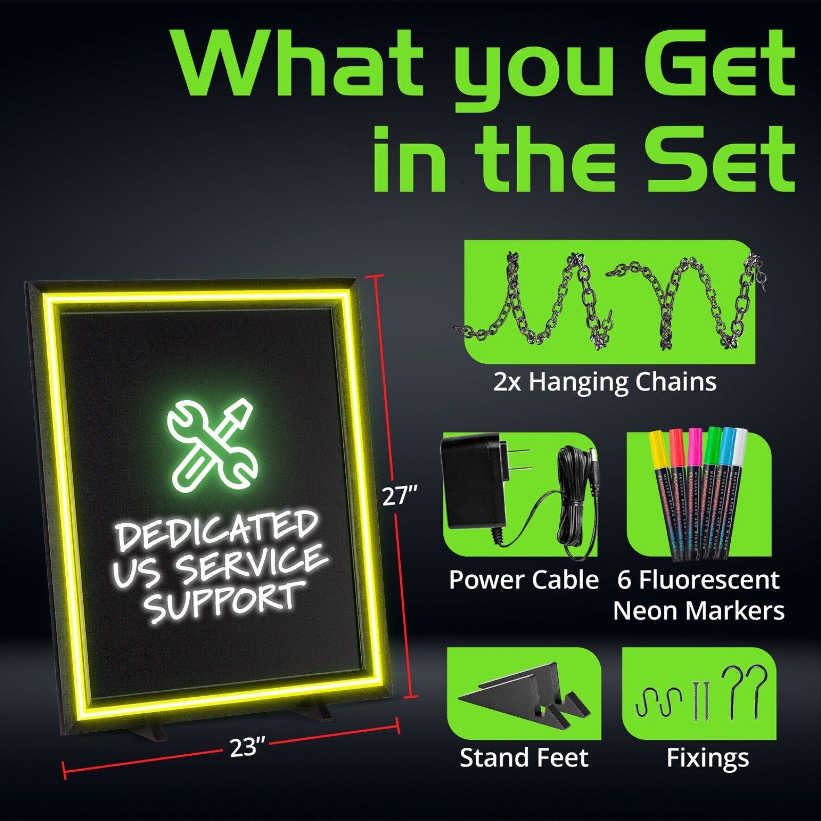 LED Message Board with Markers – Instant Impact for Your Daily Specials and Noti