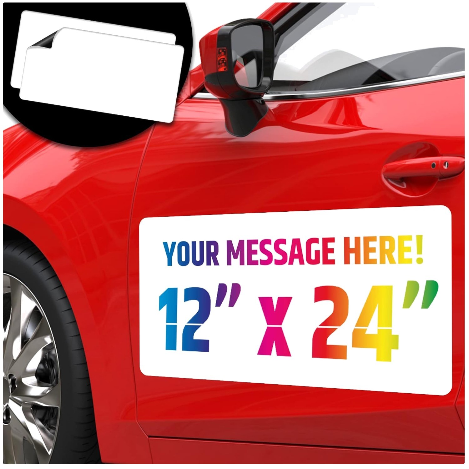 Weatherproof Magnetic Car Signs – Customizable Business Ads