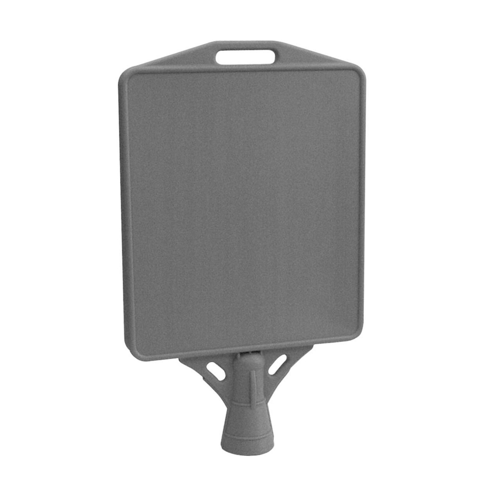 Free Standing Double Sided Gray Plastic Waterbase Pyramid Outdoor Sidewalk Sign