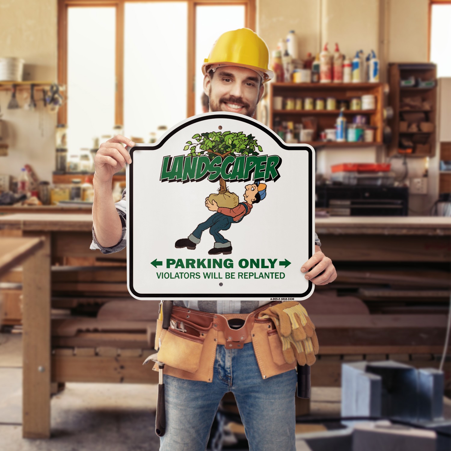 Landscaper 18″ X 18″ Heavy-Gauge Aluminum Architectural Sign