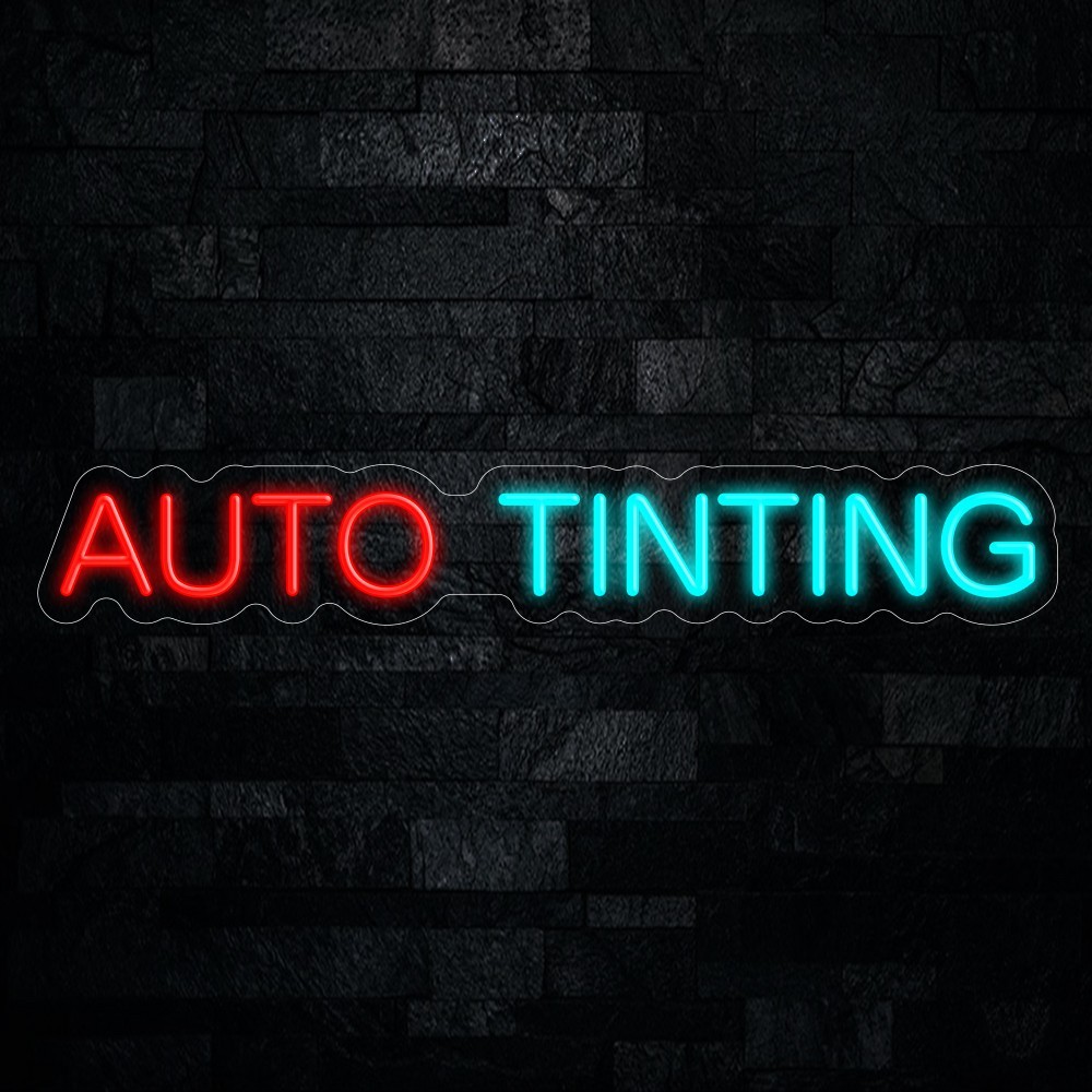 Auto Tinting LED Neon Sign 31″L x 5″H #20207