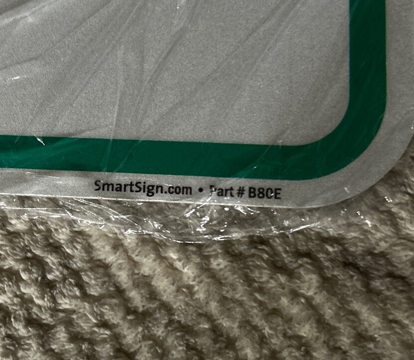 SmartSign ~*Visitor Parking Only*~ 18″x 12″ ~ Aluminum Reflective ~ B80E
