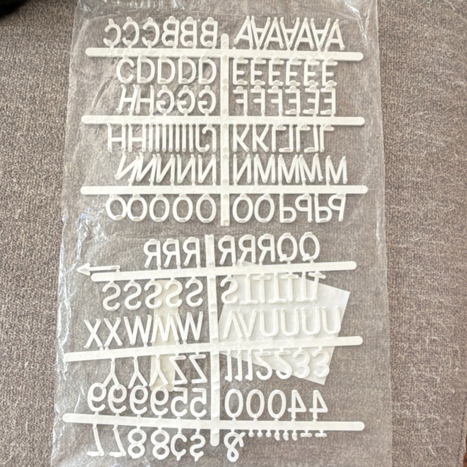 Quartet F1 144 White 1″ Letters & Numbers for Business Sign Replacement Set